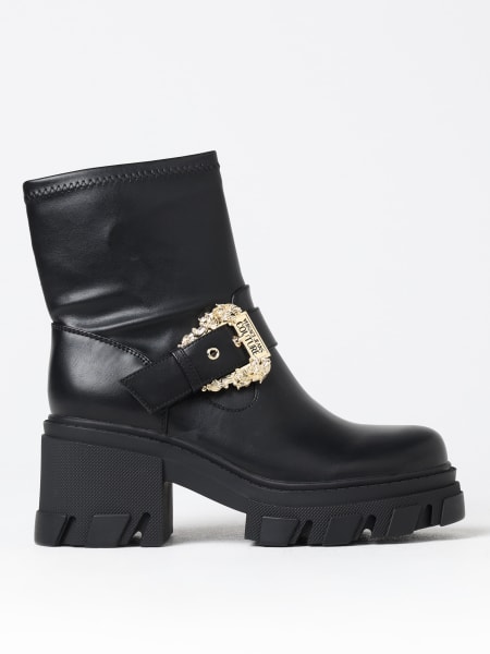 Flat ankle boots women Versace Jeans Couture