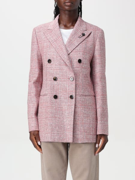 Blazer a doppiopetto Lardini in misto lana check