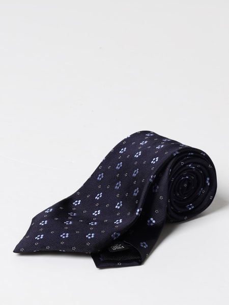 Cravatta Zegna in seta con motivo floreale jacquard