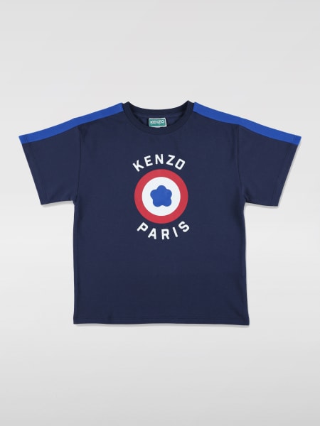 T-shirt con logo fiore Kenzo Kids