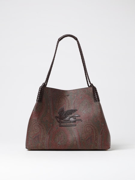 Borsa Etro in cotone spalmato con stampa Paisley