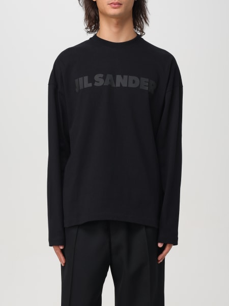 Maglia Jil Sander in cotone con stampa logo