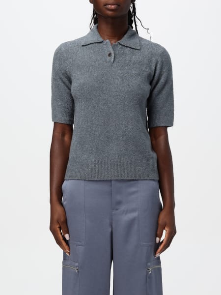 Vince basic silk blend polo shirt