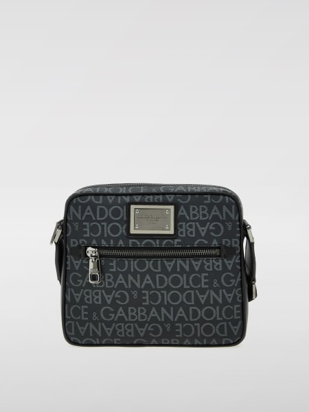 Borsa Dolce & Gabbana in canvas con logo jacquard