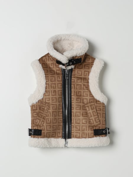 Gilet Givenchy in pelliccia sintetica con stampa monogram