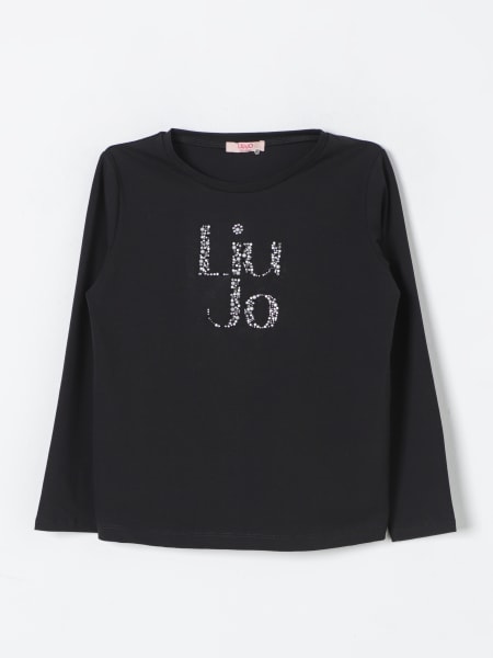 T-shirt con logo di strass Liu Jo