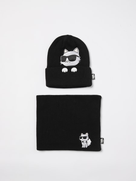 Karl Lagerfeld boys ' beanie and neck warmer set