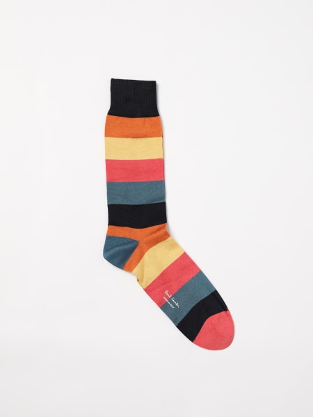 Calze Paul Smith in cotone stretch con righe jacquard