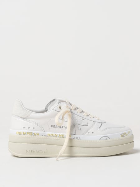 Sneakers Micol Premiata in pelle con stampa logo