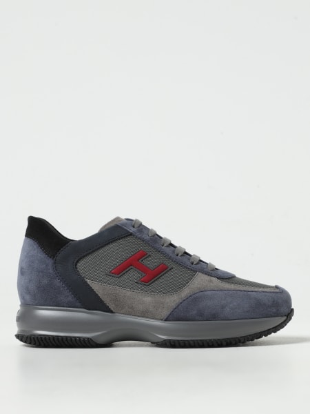 Sneakers Hogan in camoscio e mesh