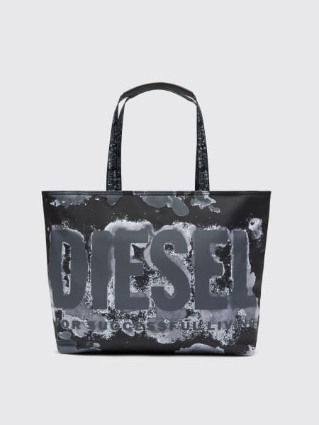 Borsa Rave Diesel in nylon con stampa logo