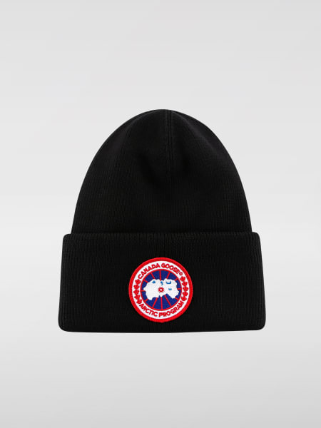 Cappello Canada Goose in lana con patch logo