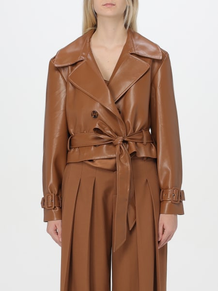 Trench Alice+Olivia in pelle sintetica