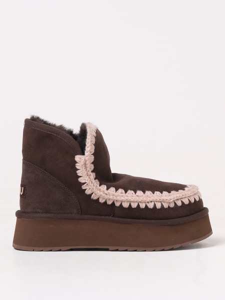 Scarpe donna online: Stivaletto Mini Eskimo Platform Mou in camoscio