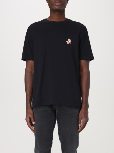 Maison Kitsuné: T-shirt Maison Kitsunè in cotone con logo