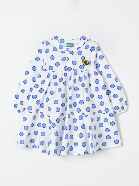 Abito Kenzo Kids in cotone a pois