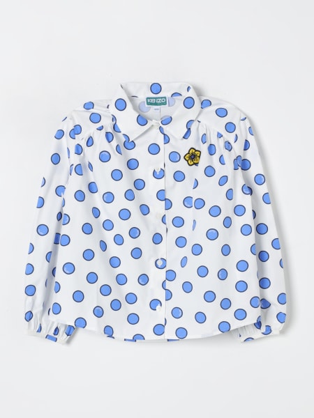 Camicia Kenzo Kids in cotone a pois