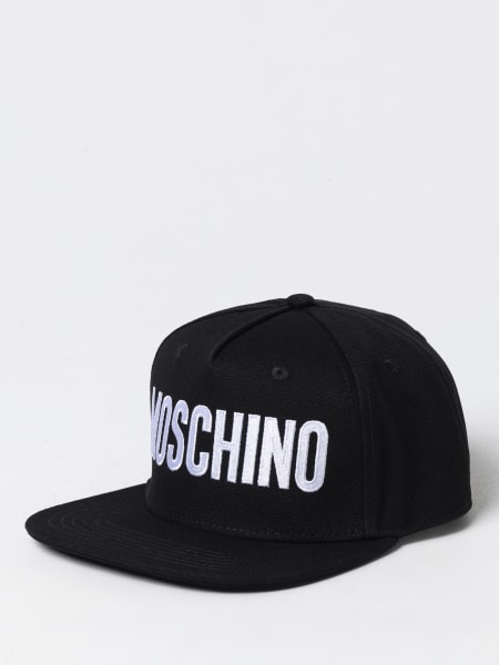 Cappello Moschino Couture in cotone con logo ricamato