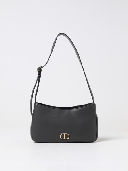 Leather tote bags: Mini bag woman Twinset