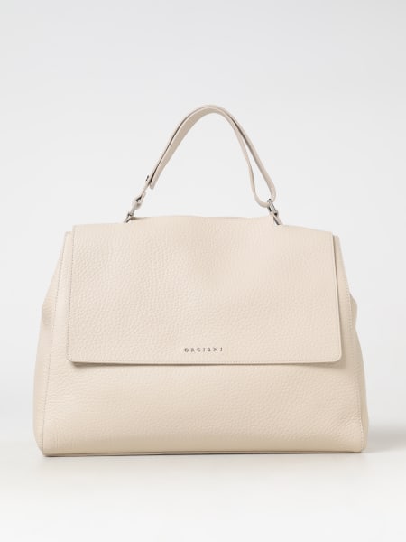 Borsa Nana Soft Orciani in pelle martellata