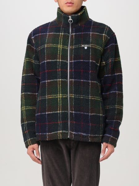 Felpa Barbour in pile con motivo tartan