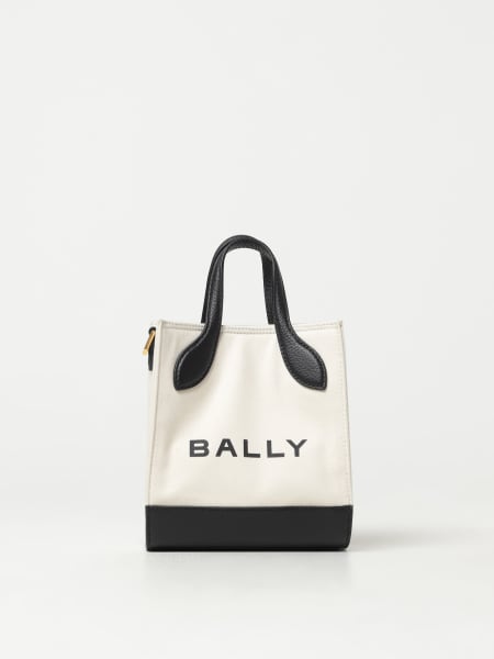 Borsa Keep On Bally in canvas e pelle