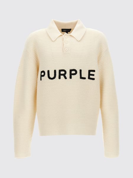 Cardigan men Purple Brand