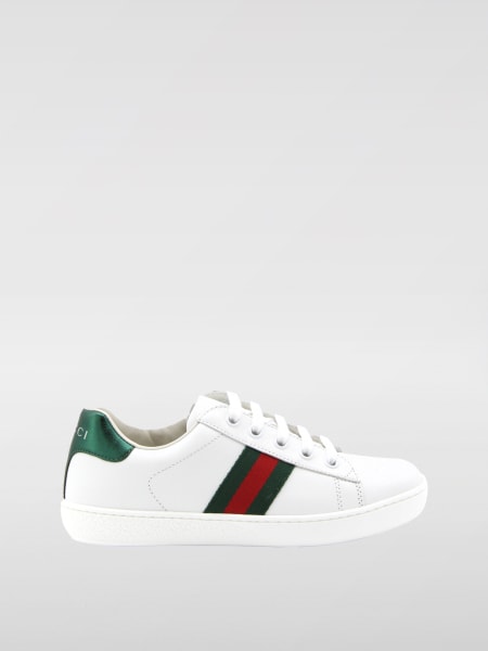 Sneakers Web Gucci in pelle