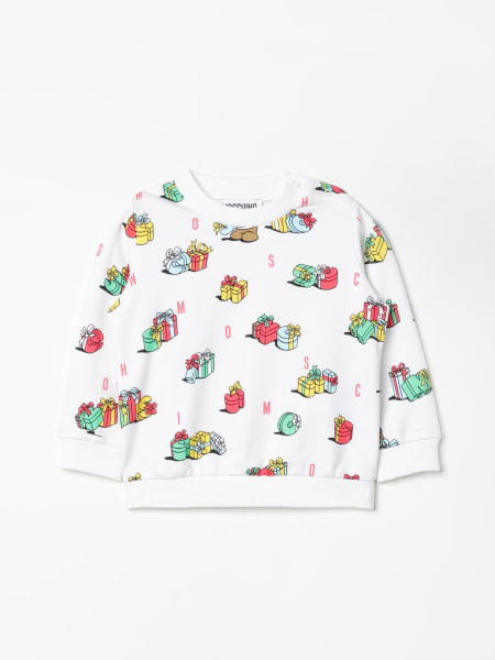 Felpa a girocollo tema natalizio Moschino