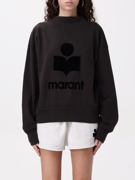 Isabel Marant Étoile: Felpa a girocollo con maxi logo Isabel Marant Etoile
