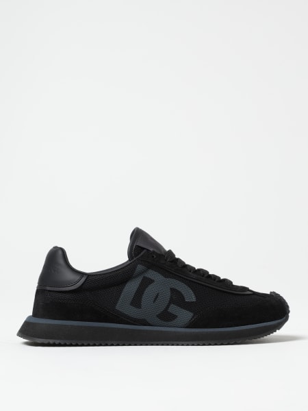 Dolce & Gabbana: Sneakers Aria Dolce & Gabbana in camoscio e mesh