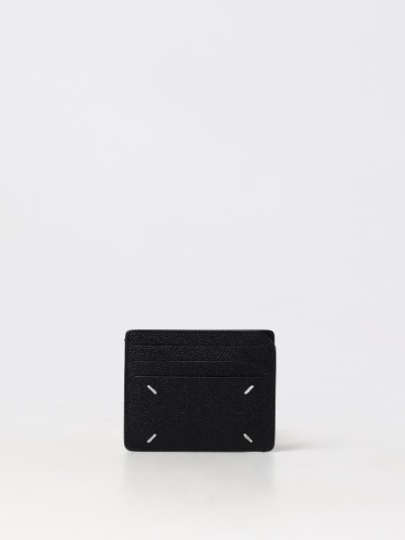 Maison Margiela: Portacarte di credito Four Stitch Maison Margiela in pelle