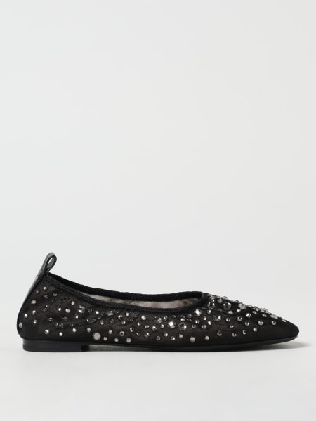 Tory Burch: Ballerina Tory Burch in nylon a rete con strass all over