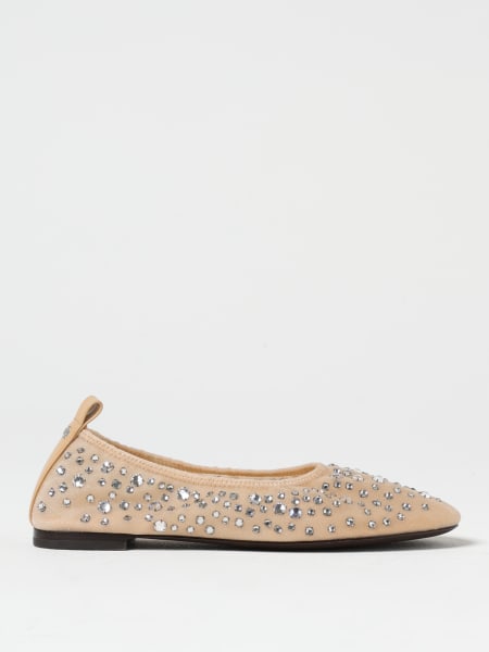Tory Burch: Ballerina Tory Burch in nylon a rete con strass all over