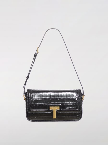 Borsa Wallis E/W Tom Ford in pelle stampa cocco >