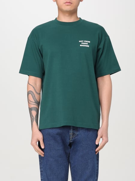 Tシャツ・カットソー DROLE DE MONSIEUR FW25 COTTON T-SHIRT (TS259 CO134BLACK) Drole de Monsieur T-shirts for Men | Online Sale up to 53