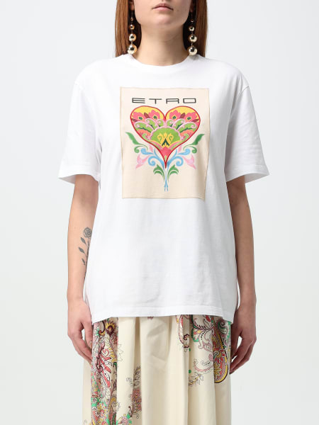 Tシャツ・カットソー ETRO Woman T-Shirt Multicolor WRJA006099IA438 X0887 Oversized striped cotton shirt in multicoloured - Etro