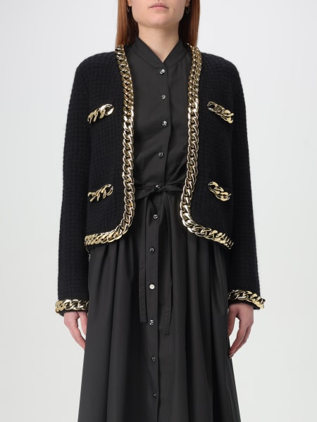 Tory Burch wool blend cardigan with chain