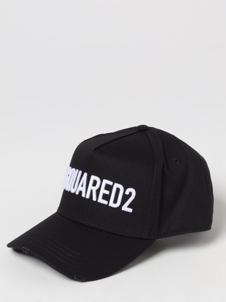 Cappello Dsquared2 in cotone con logo ricamato