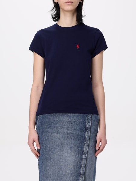 Tシャツ・カットソー POLO RALPH LAUREN Women Tops 111312 101A GREY Cotton Jersey Tee | Ralph Lauren