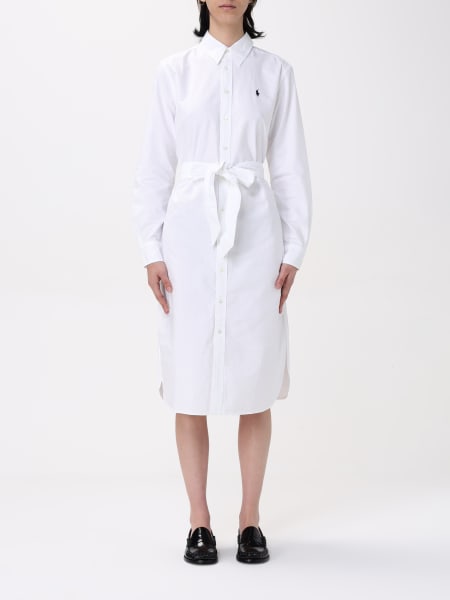 ワンピース POLO RALPH LAUREN Woman Dress White 200957549 001 NWT Polo Ralph Lauren GIRLS WHITE DRESS L(12/14) /XL(16