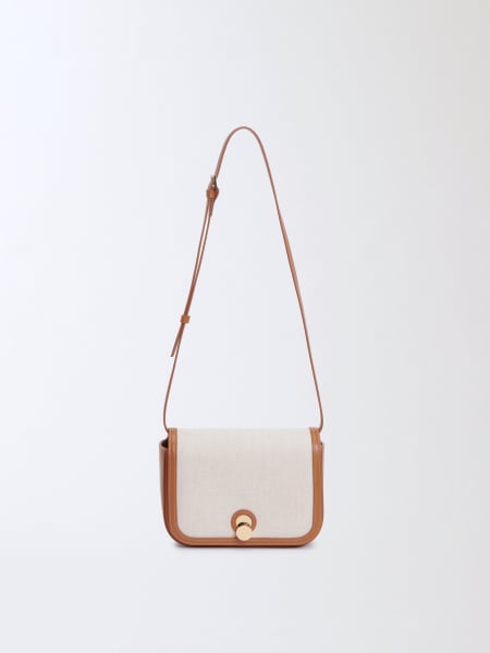 Fabiana Filippi: Borsa Messanger Eclissi Mini Fabiana Filippi in canvas e pelle