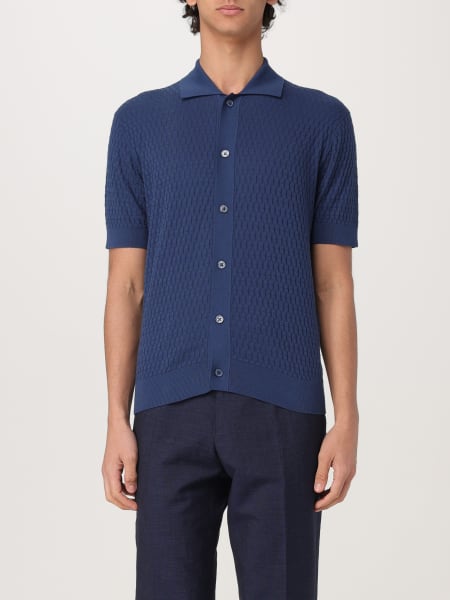 Tシャツ・カットソー PAOLO PECORA Men T-shirt Blue F1414138 6685 Blue t-shirt PAOLO PECORA - Rione Fontana