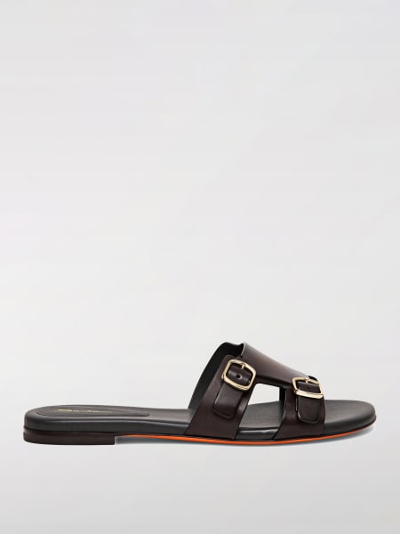 Santoni: Mules Santoni in pelle