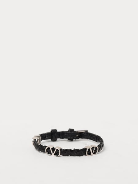 Bracciale VLogo Signature Valentino Garavani in pelle intrecciata>