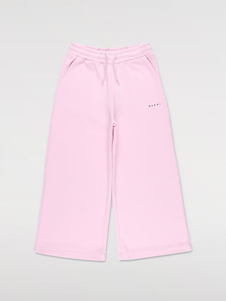 Marni: Pantalone jogging con mini logo Marni in cotone