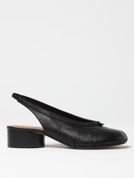 Maison Margiela: Slingback Tabi Maison Margiela in pelle
