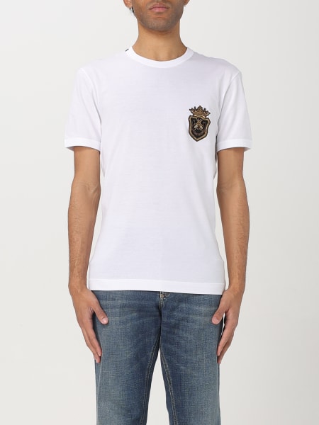 Tシャツ・カットソー DOLCE  GABBANA Men T Shirts G8PV1ZG7O4C W0800 WHITE DOLCE & GABBANA：Tシャツ メンズ - ホワイト | GIGLIO.COM