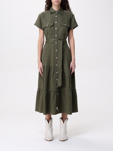 ワンピース POLO RALPH LAUREN Woman Dress Green 211959905 001 Ralph Lauren Evening Formal Dress Emerald Green One Shoulder