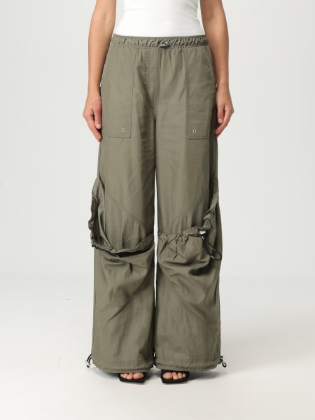 パンツ THE ATTICO Woman Pants Green 250WCP00255PLL001AA 828 trousers with elastic THE ATTICO Woman Tg. 42 IT